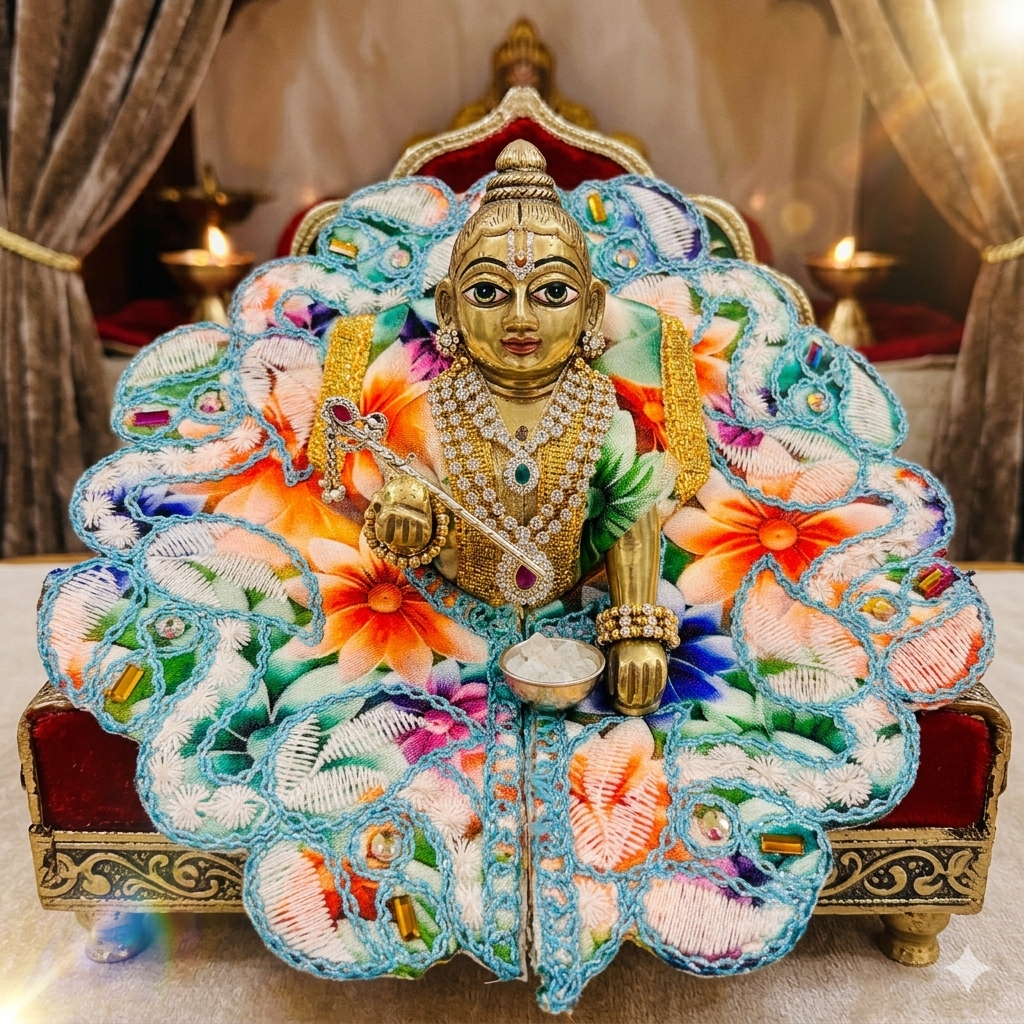 Ladoo Gopal Colorful Cotton Poshak